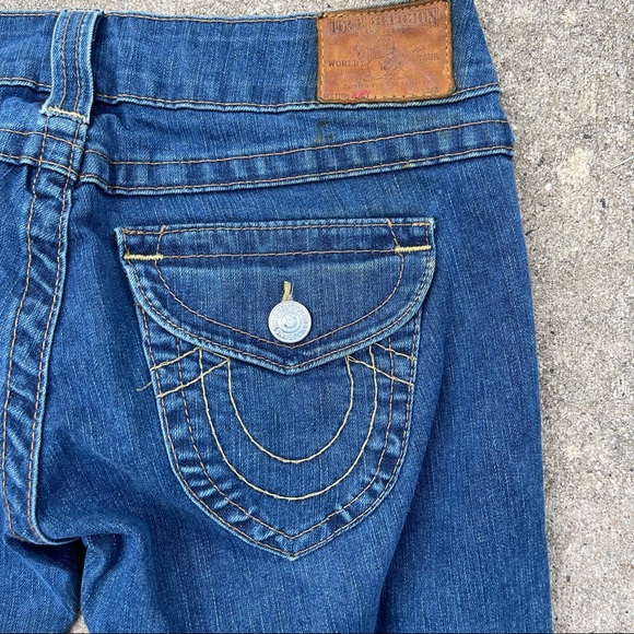🥳 HP True Religion Twisted Seam Bell Bottoms 28 - Picture 7 of 7